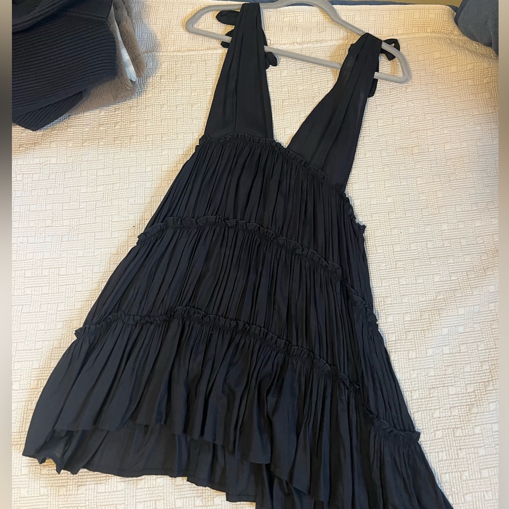 ASOS black vacation/beach dress